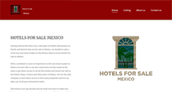 Desktop Screenshot of mexicohotelsforsale.com