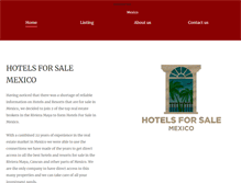 Tablet Screenshot of mexicohotelsforsale.com